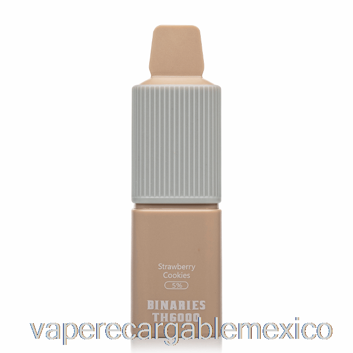 Vape Recargable Horizonte Binarios Th6000 Galletas De Fresa Desechables